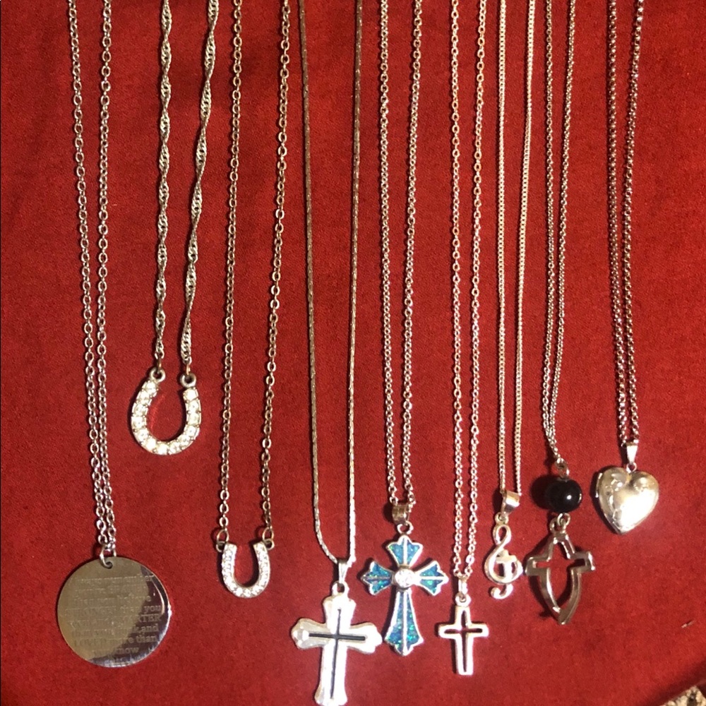 Assorted Silver Necklaces - image 1
